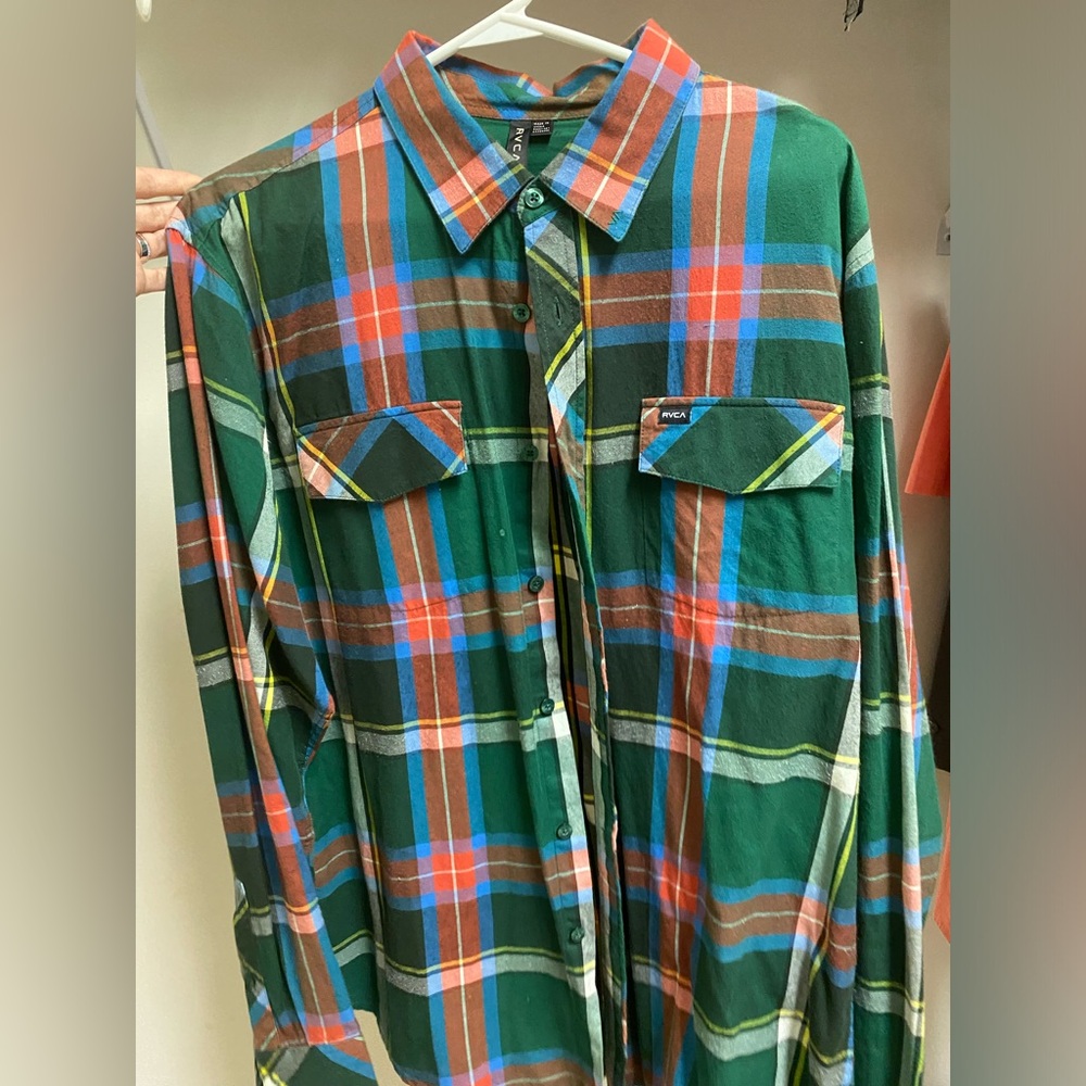 Men’s large RVCA long sleeve shirt